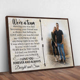 We're A Team Couple Sign V - Tailored Canvases - Flyclothing LLC