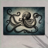 Octopus Coastal Canvas Wall Art - Tailored Canvases - Flyclothing LLC