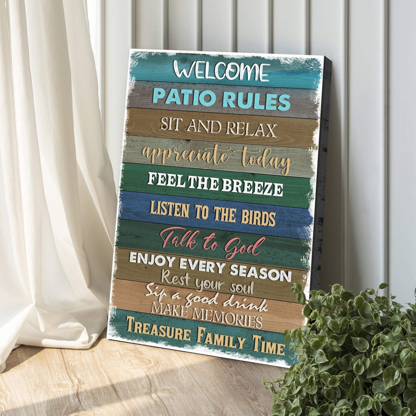 Patio Rules Sign - Tailored Canvases - Flyclothing LLC