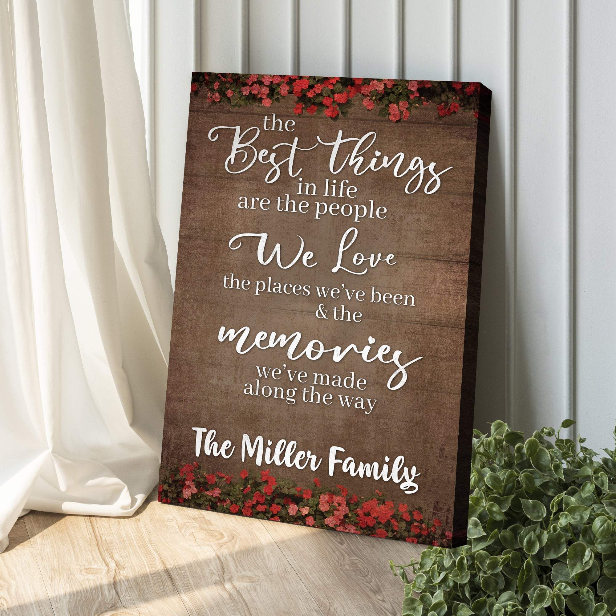 Best Things In Life Sign II - Tailored Canvases - Flyclothing LLC