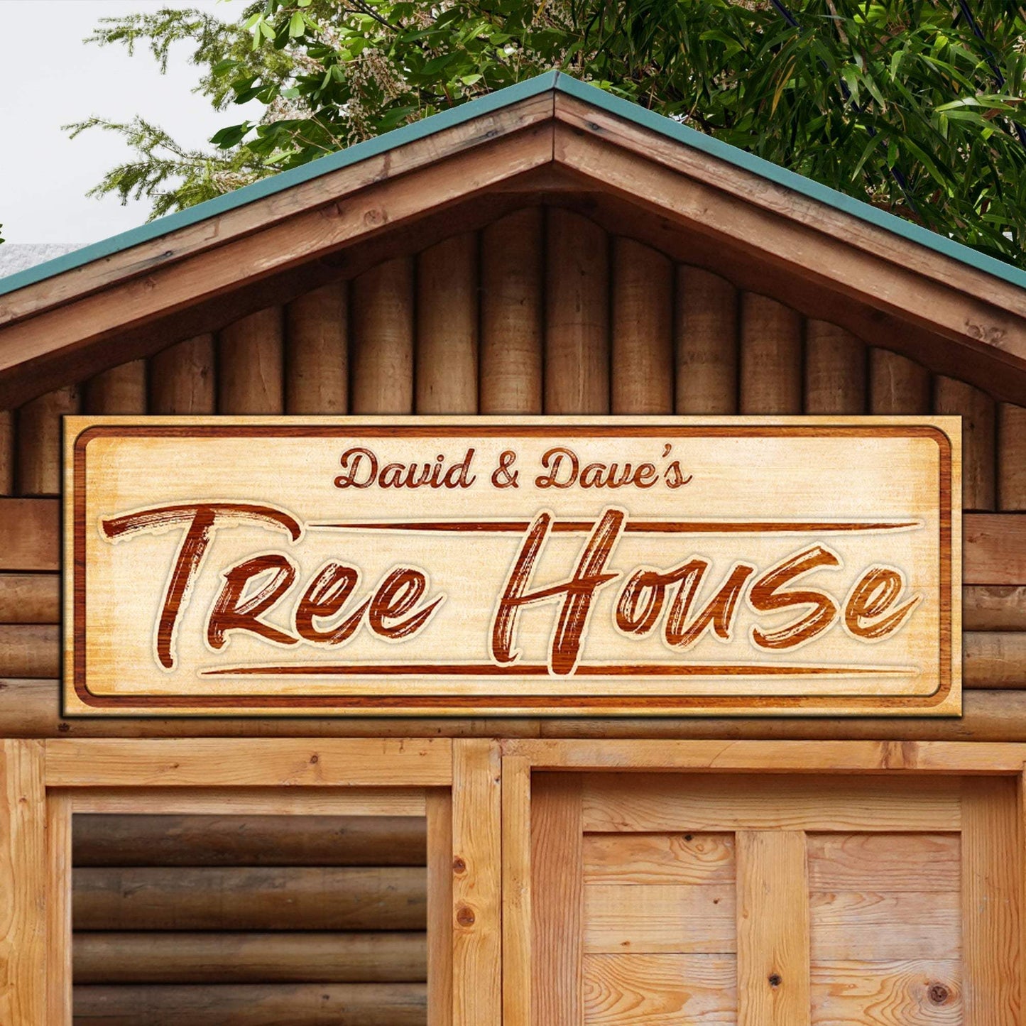Treehouse Sign, Unique Baby Boy Gift, Tree House Wall Art, Tree House Sign, Tree House Lover Gift Sign Decor - Tailored Canvases - Flyclothing LLC