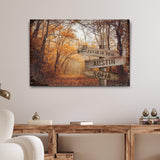 Autumn Road Couple Name Sign - Tailored Canvases - Flyclothing LLC