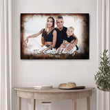 Family Portrait On Wood Sign - Tailored Canvases - Flyclothing LLC
