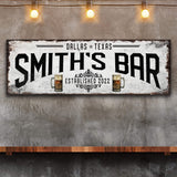 Rustic Bar Sign II - Tailored Canvases - Flyclothing LLC