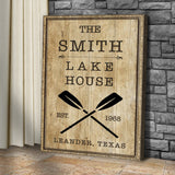 Family Lake House Rustic Sign II - Tailored Canvases - Flyclothing LLC