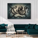 Octopus Coastal Canvas Wall Art - Tailored Canvases - Flyclothing LLC