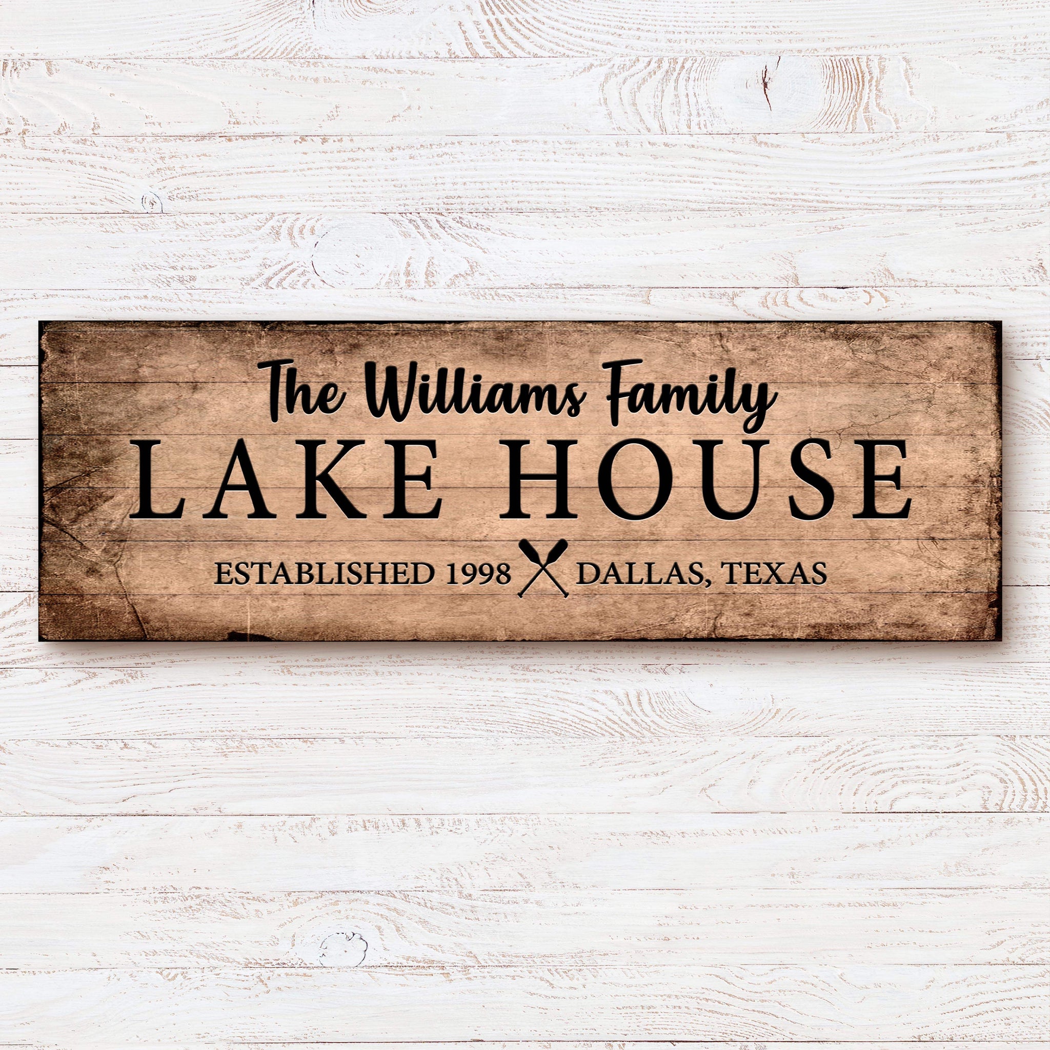 Family Lake House Sign VI - Tailored Canvases - Flyclothing LLC