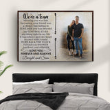 We're A Team Couple Sign V - Tailored Canvases - Flyclothing LLC
