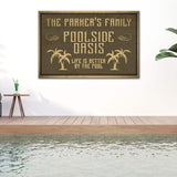 Family Swimming Pool Oasis Sign - Tailored Canvases - Flyclothing LLC