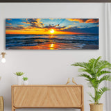 Sunrise On Atlantic Ocean Canvas Wall Art II - Tailored Canvases - Flyclothing LLC