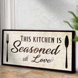 Kitchen Seasoned With Love Sign lll - Tailored Canvases - Flyclothing LLC
