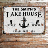 Family Lake House Anchor Sign - Tailored Canvases - Flyclothing LLC