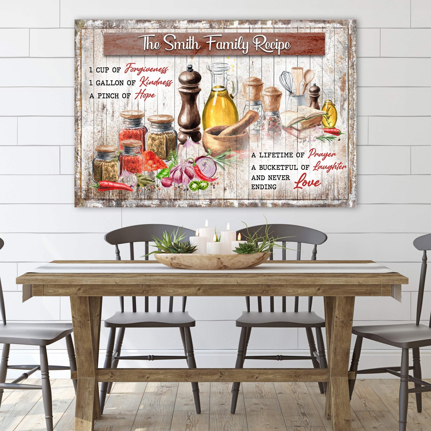 The Family Recipe Sign II - Tailored Canvases - Flyclothing LLC
