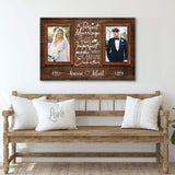 A Perfect Marriage Is Just Two Imperfect People Sign - Tailored Canvases - Flyclothing LLC