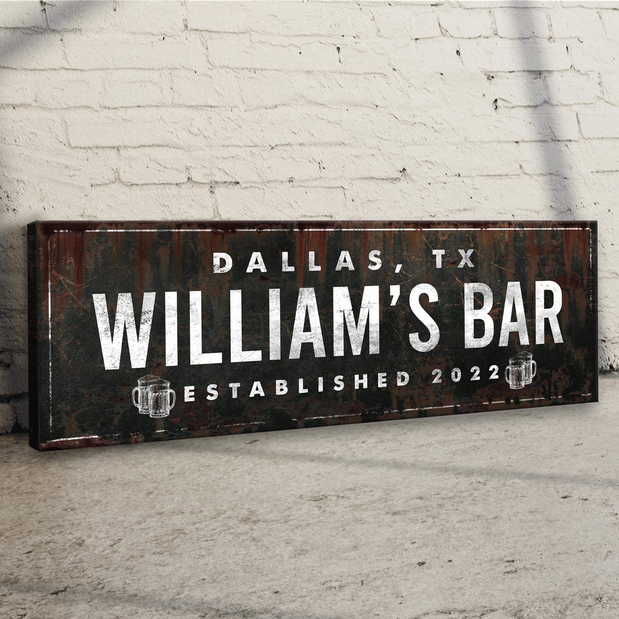 Rustic Bar Sign - Tailored Canvases - Flyclothing LLC