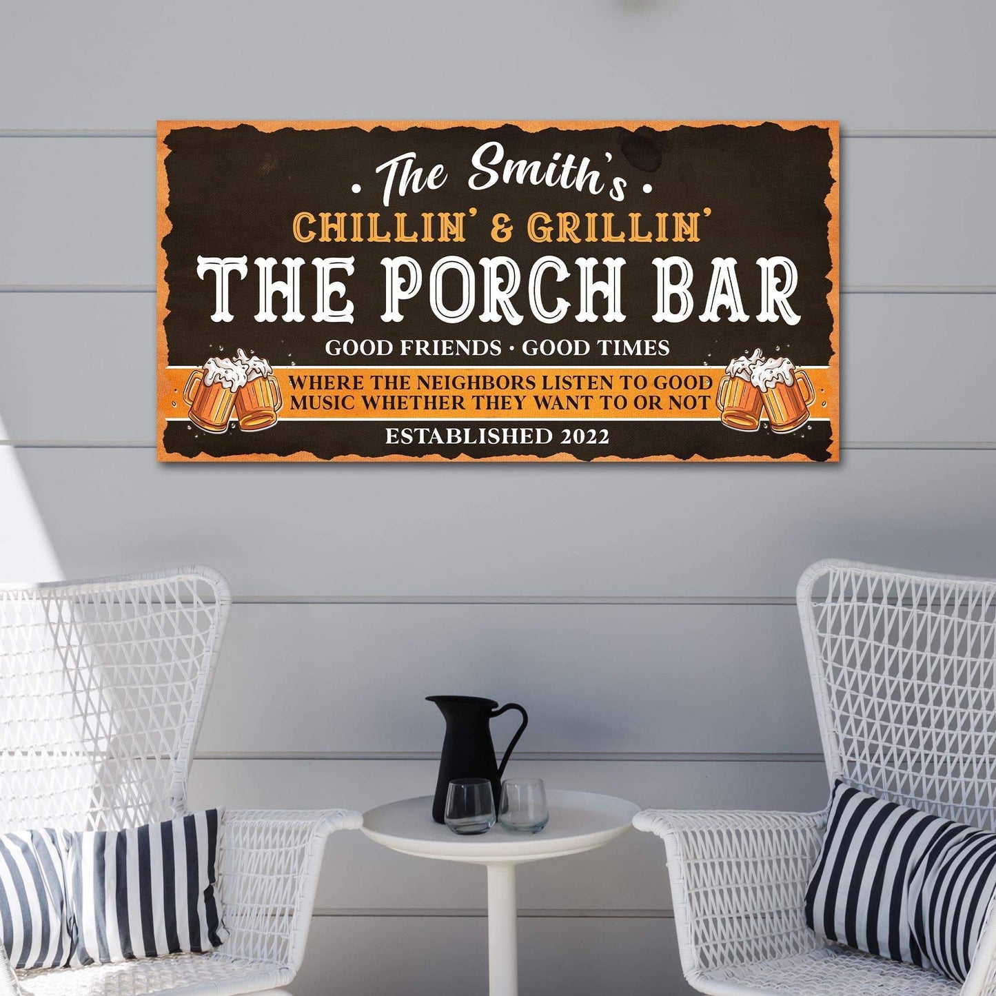 Family Porch Bar Sign - Tailored Canvases - Flyclothing LLC