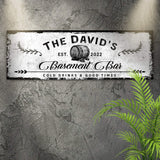Basement Bar Barrel Sign - Tailored Canvases - Flyclothing LLC
