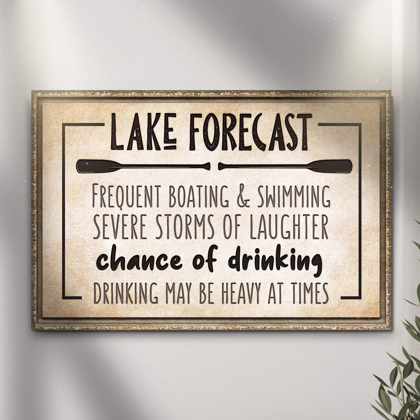 Lake Forecast Sign - Tailored Canvases - Flyclothing LLC