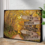 Autumn Road Family Name Sign - Tailored Canvases - Flyclothing LLC