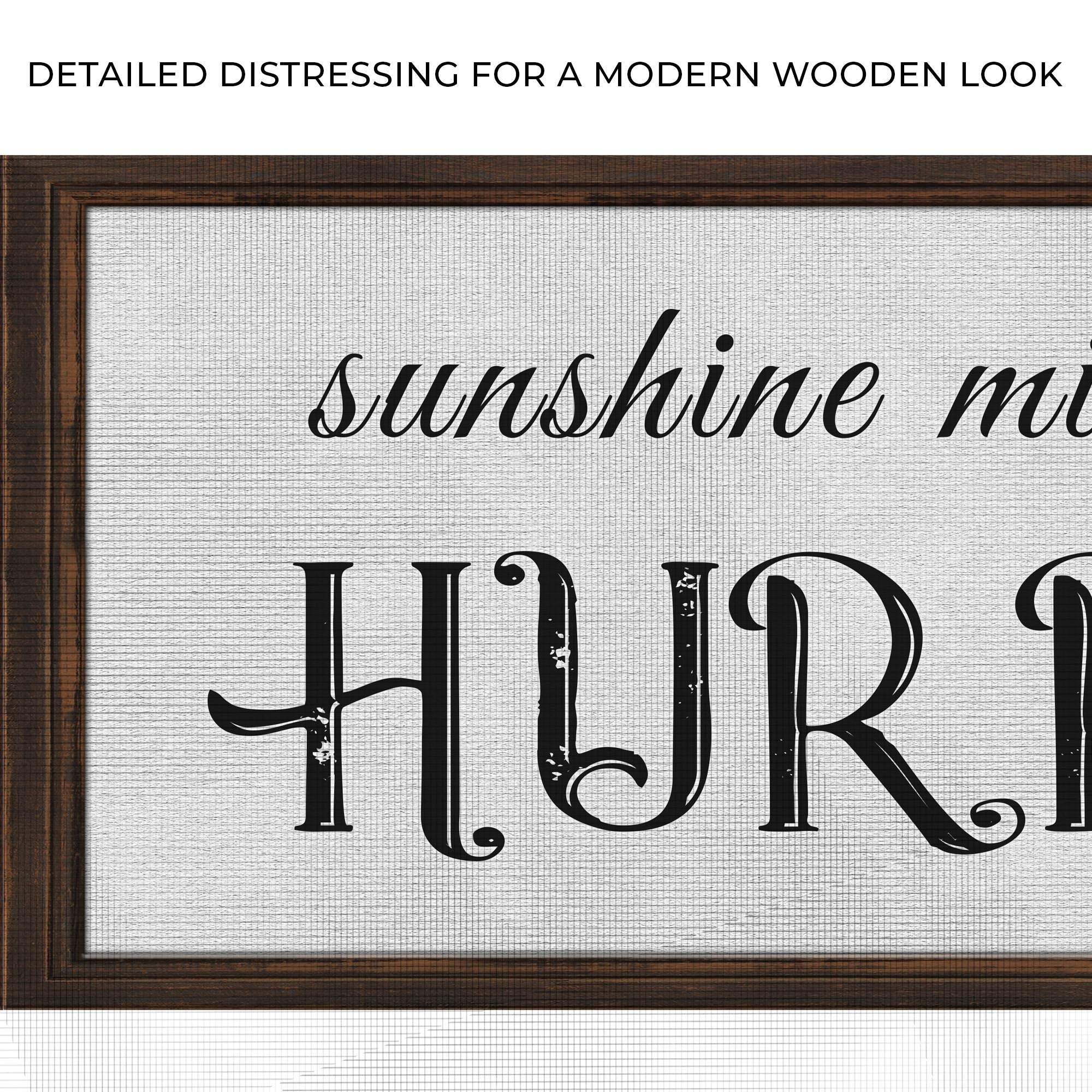 Sunshine Mixed With A Little Hurricane Sign II - Tailored Canvases - Flyclothing LLC