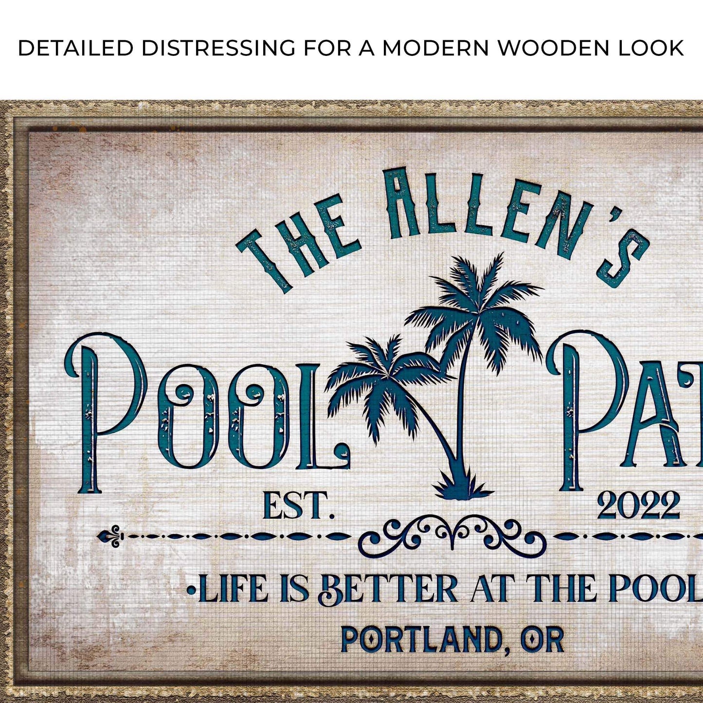 Life Is Better At The Pool And Patio Sign - Tailored Canvases - Flyclothing LLC
