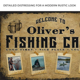 Welcome Fishing Cave Sign - Tailored Canvases - Flyclothing LLC