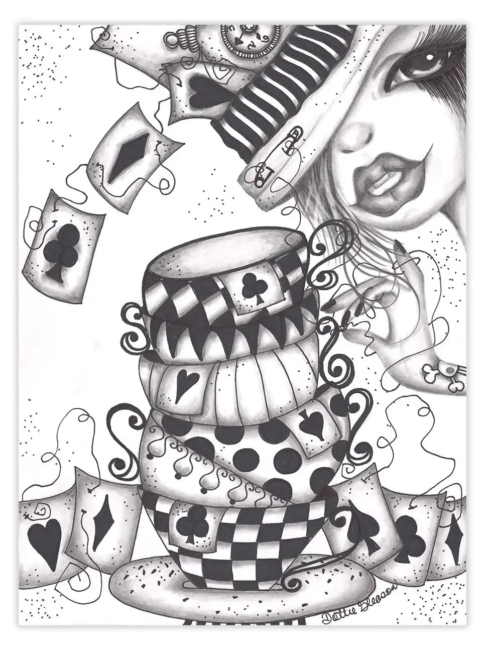 Black Market Art Company Tea Time Print - Black Market Art Company - Flyclothing LLC