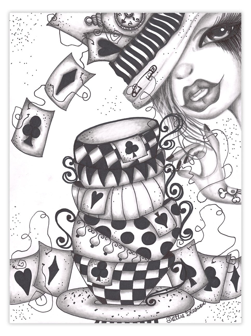 Black Market Art Company Tea Time Print