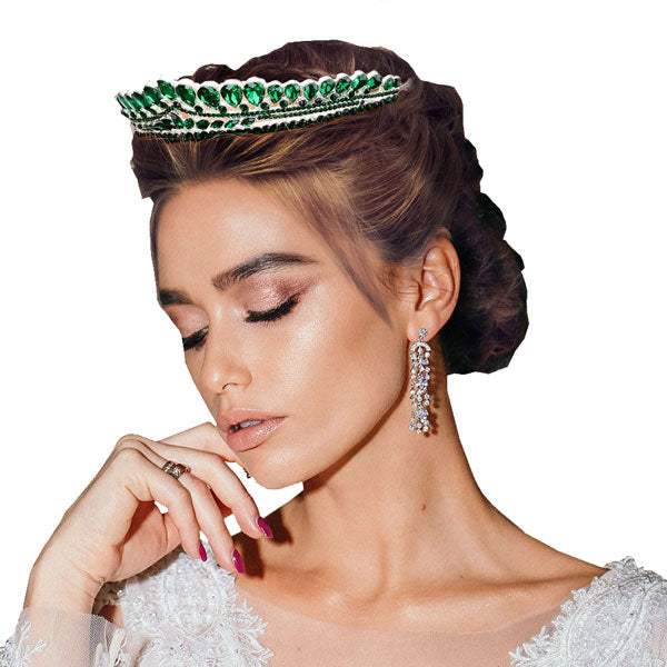 Teardrop Cluster Detailed Princess Tiara - Madeline Love - Flyclothing LLC