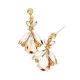 Teardrop Crystal Marquise Evening Earrings - Madeline Love - Flyclothing LLC