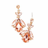 Teardrop Crystal Marquise Evening Earrings - Madeline Love - Flyclothing LLC