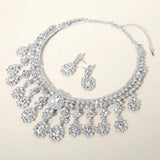 Teardrop Stone Chandelier Evening Necklace - Madeline Love - Flyclothing LLC