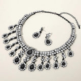 Teardrop Stone Chandelier Evening Necklace - Madeline Love - Flyclothing LLC