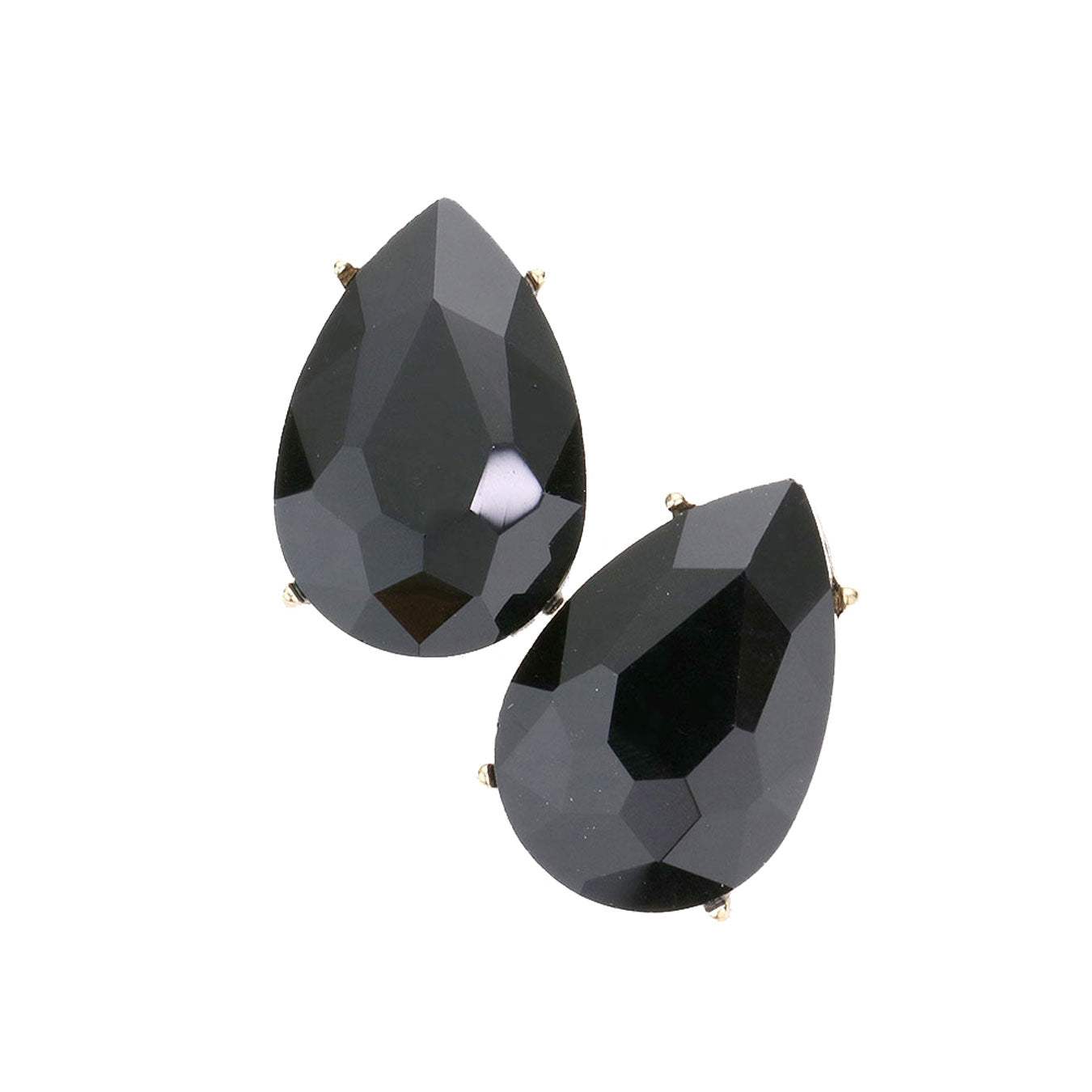 Teardrop Stone Evening Earrings - Madeline Love - Flyclothing LLC