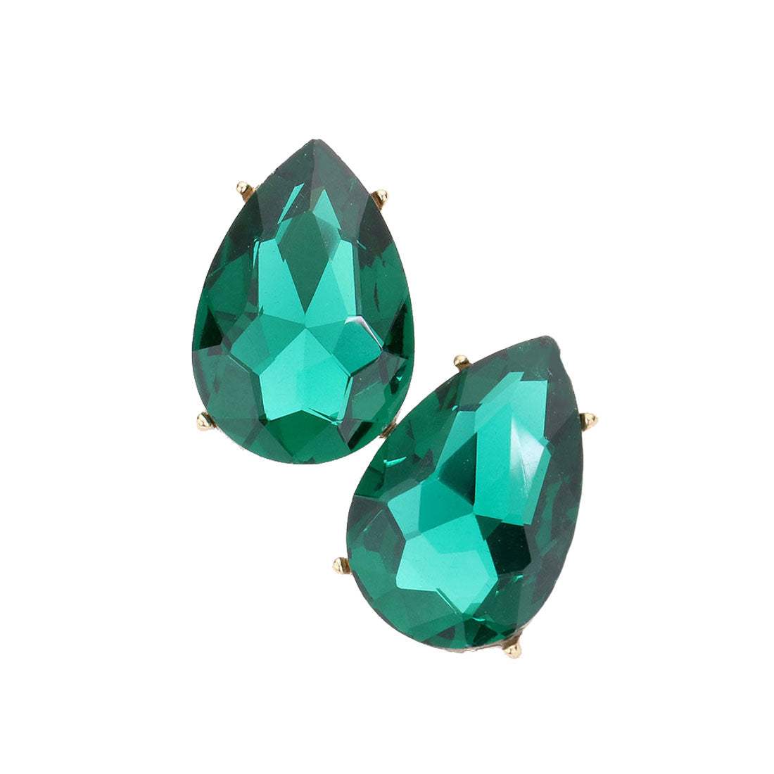 Teardrop Stone Evening Earrings - Madeline Love - Flyclothing LLC