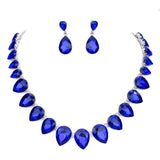 Teardrop Stone Link Evening Necklace - Madeline Love - Flyclothing LLC