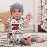 Western Cowboy Howdy Partner Cotton Romper - Tesa Babe - Flyclothing LLC
