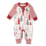 Christmas Tree Baby Romper – Soft Cotton Holiday Outfit - Tesa Babe - Flyclothing LLC