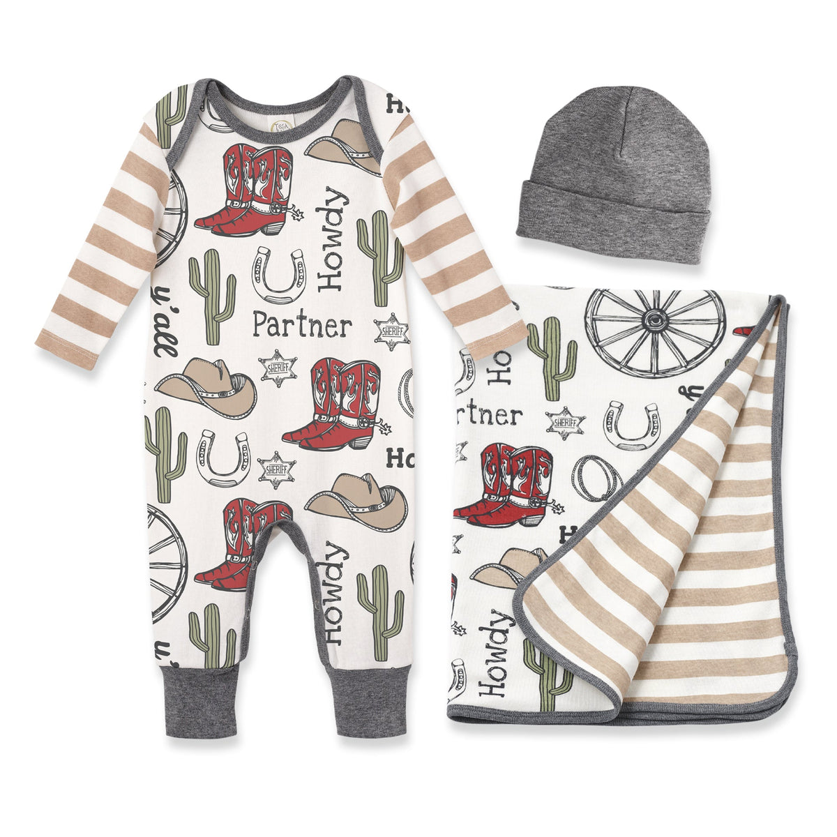 3-Pc Gift Set Cowboy - Tesa Babe - Flyclothing LLC