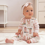 Western Cowgirl Boots Baby Cotton Romper - Tesa Babe - Flyclothing LLC