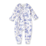 Baby Girl Toile de Jouy Bamboo Zipper Romper - Mommy and Me - Tesa Babe - Flyclothing LLC