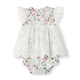 Baby Girl's Cottontail Garden Bamboo Skirted Bodysuit 0-6M - Tesa Babe - Flyclothing LLC