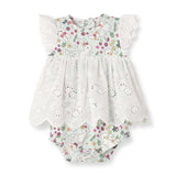 Baby Girl's Cottontail Garden Bamboo Skirted Bodysuit 0-6M - Tesa Babe - Flyclothing LLC
