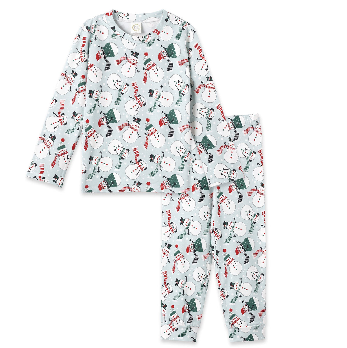 Christmas Snowmen Kids Bamboo Pajama Set - Tesa Babe - Flyclothing LLC