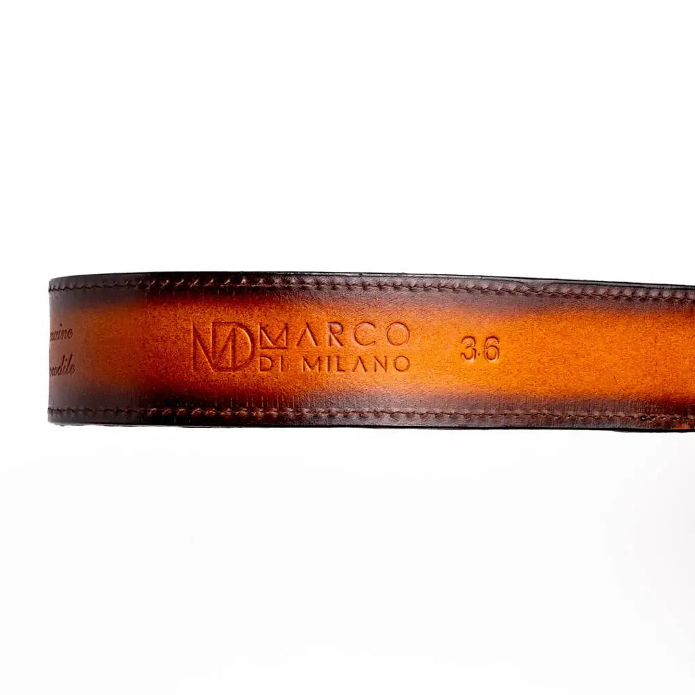 Texas Belt Aged Brown - Marco Di Milano - Flyclothing LLC
