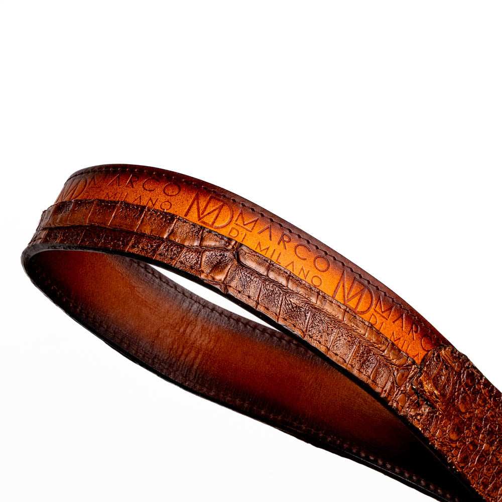 Texas Belt Aged Brown - Marco Di Milano - Flyclothing LLC