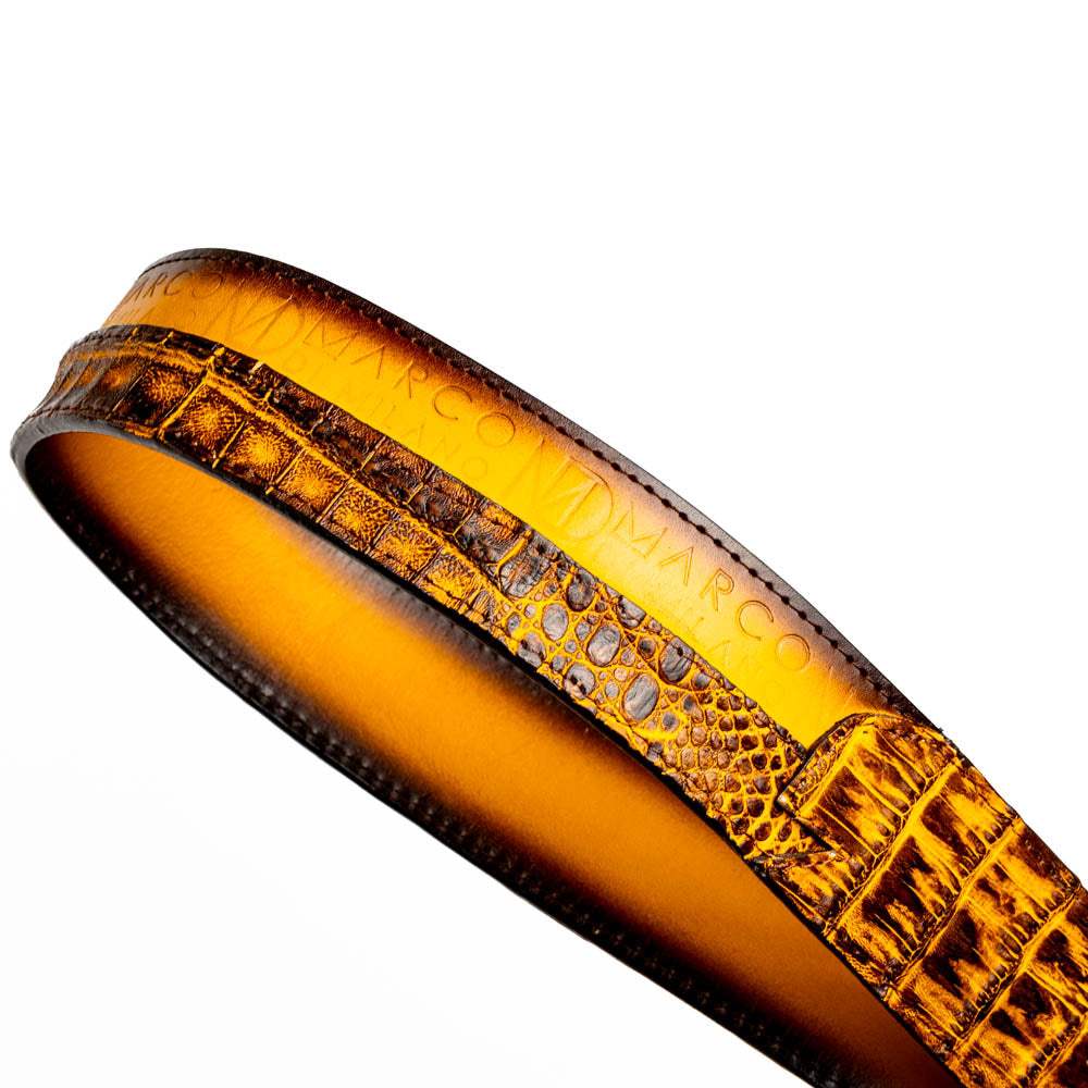 Texas Belt Mustard Brown - Marco Di Milano - Flyclothing LLC