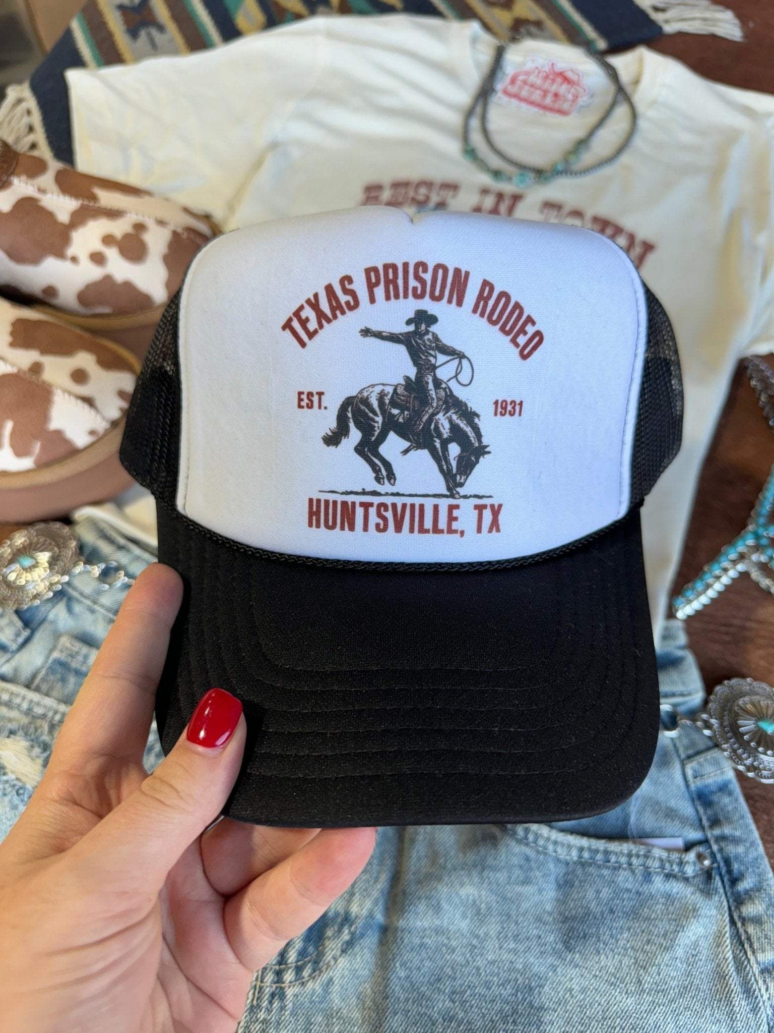 Texas Prison Rodeo Trucker Hat - Wild Junkie - Flyclothing LLC