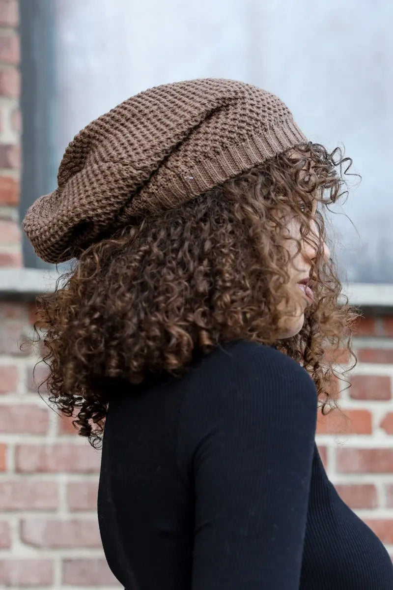 Textured Slouch Beanie - Boho Clothing and Accessories - Flyclothing LLC