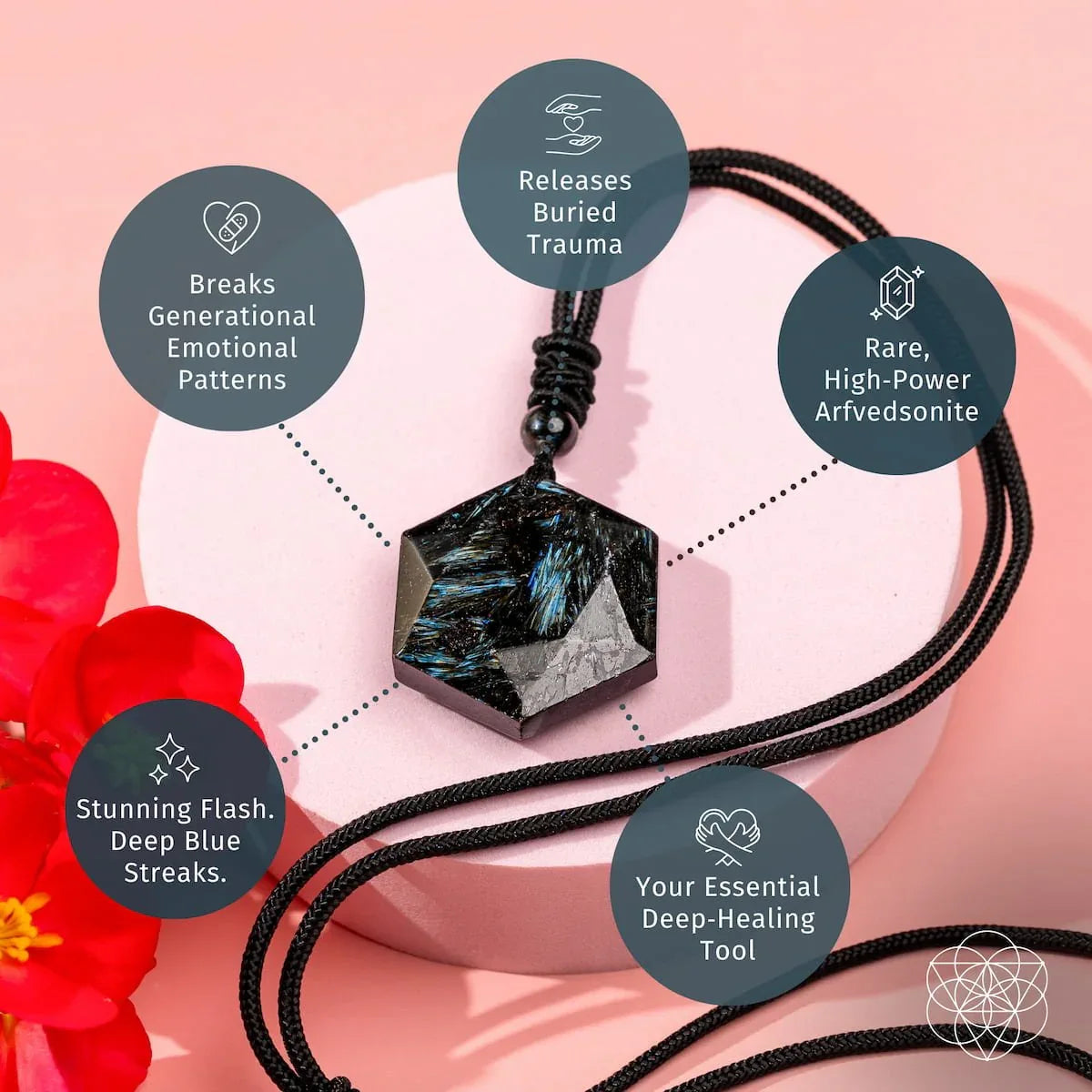 The Arfvedsonite Deep Healing Pendant - Conscious Items - Flyclothing LLC